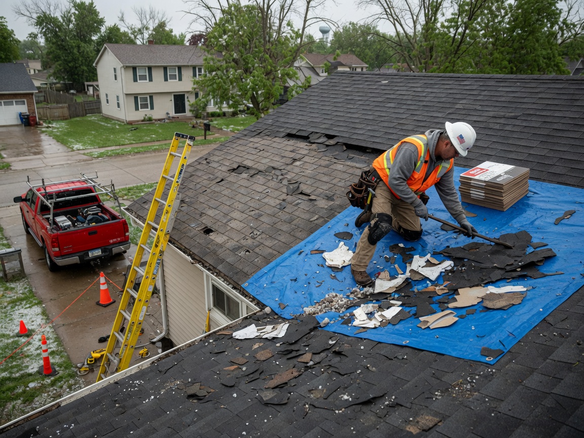 roof repair in Center Point, IA